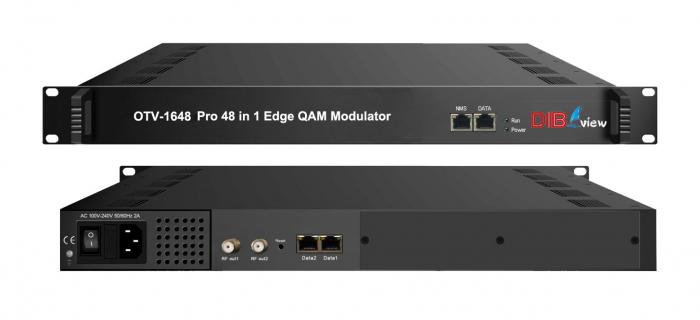OTV-1648 Pro 48 in 1 IP Edge QAM Modulator is arrival